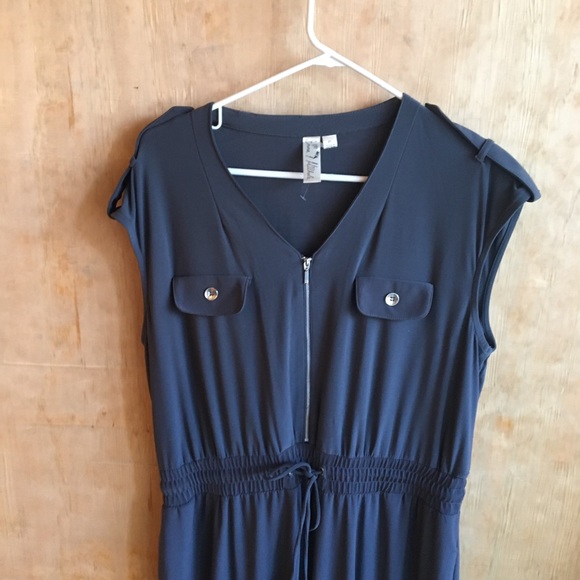 emma and michele sleeveless belted jumpsuit